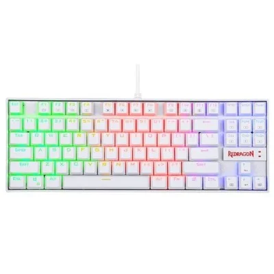 Redragon Kumara White, Wired Mechanical Keyboard, Rgb